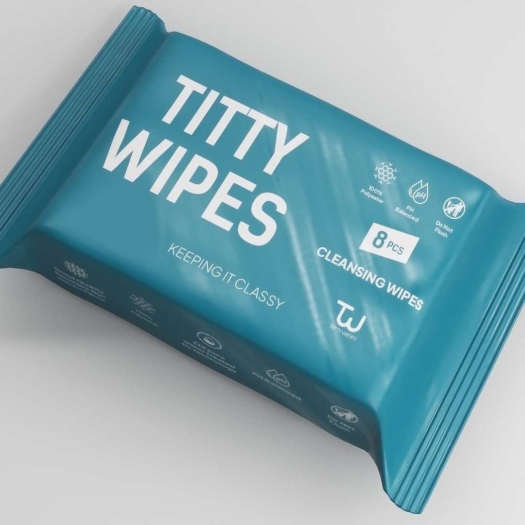 Titty Wipes 8 Packs-64 Wipes